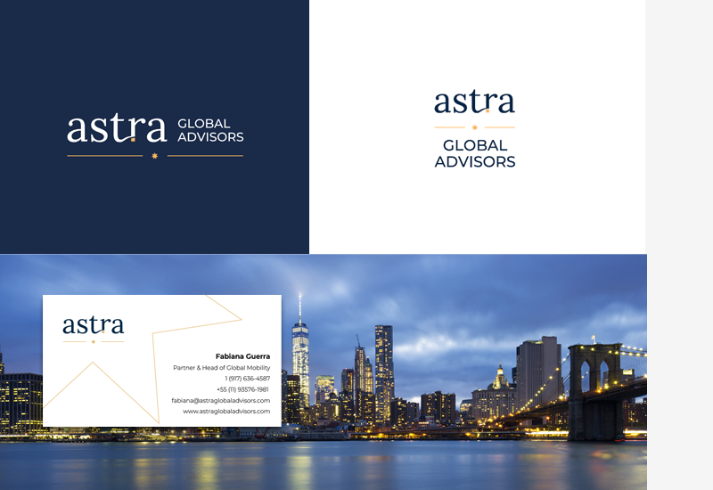 identidade e cartão de visita para Astra