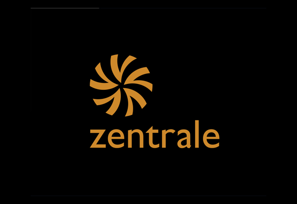 logo, aplicação marca em redes sociais e front end de protótipo para Zentrale